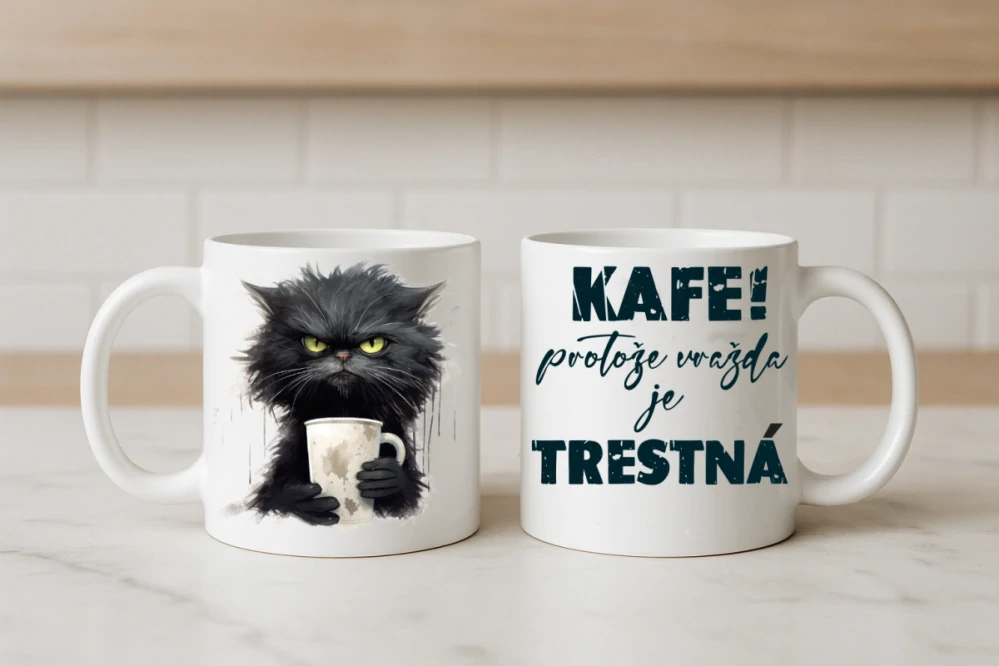 Hrnek – Kafe! Protože vražda je trestná - 330 ml