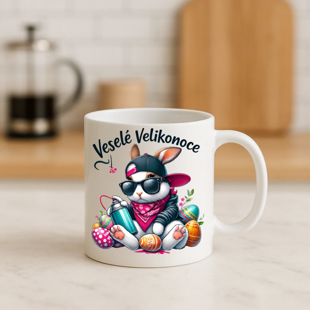 Velikonoční hrnek – Gangsta zajíček