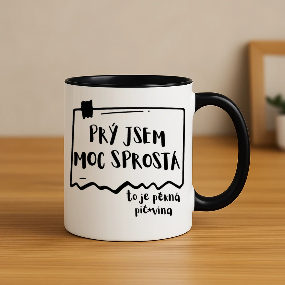 Hrnek – Prý jsem moc sprostá.