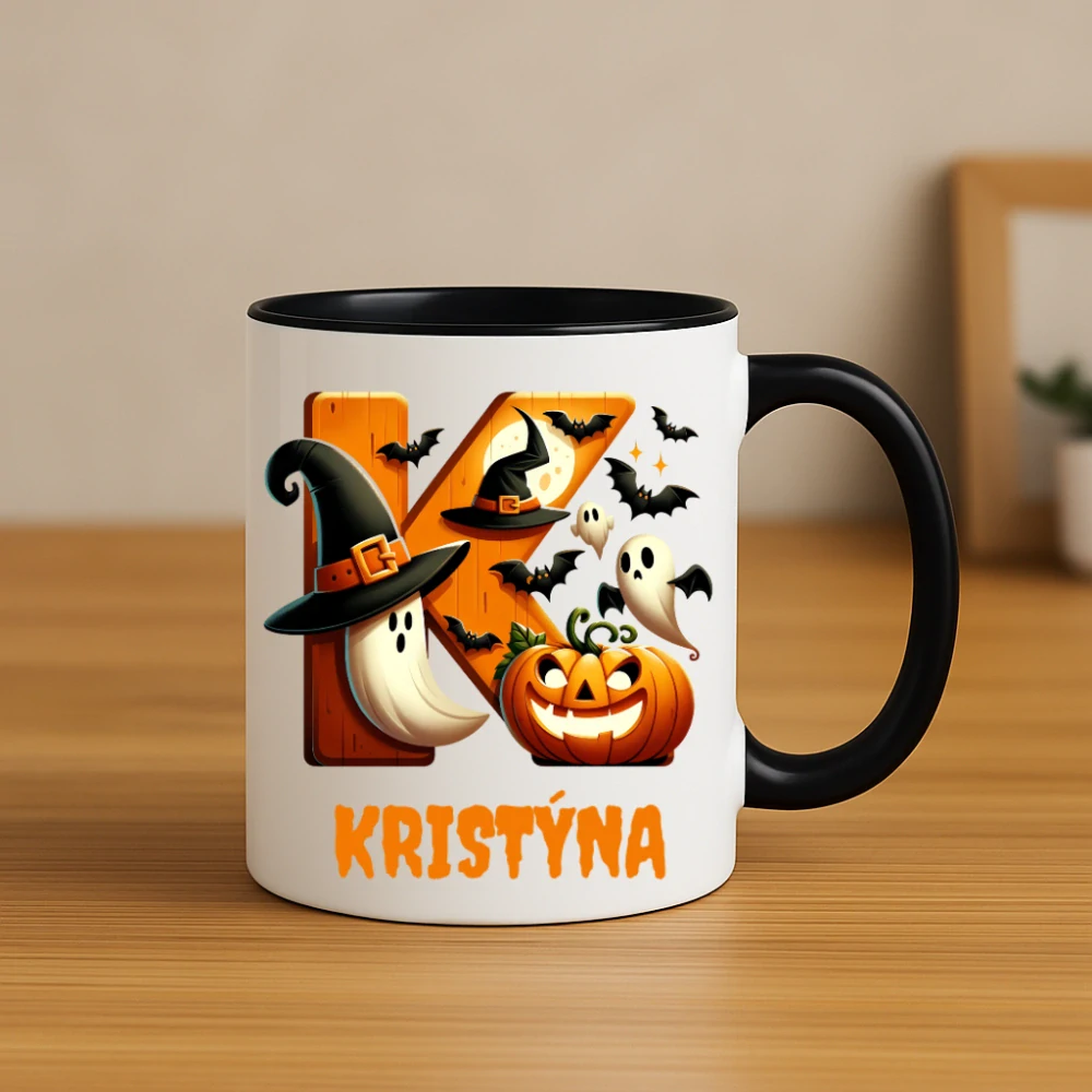 Halloweenský hrnek se jménem na přání