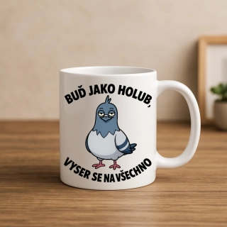 Motivační hrnek – Buď jako holub