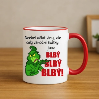 Vánoční hrnek – Grinch a jeho názor na svátky